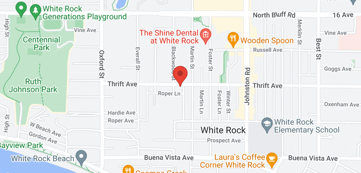 map of 102 15018 THRIFT AVENUE